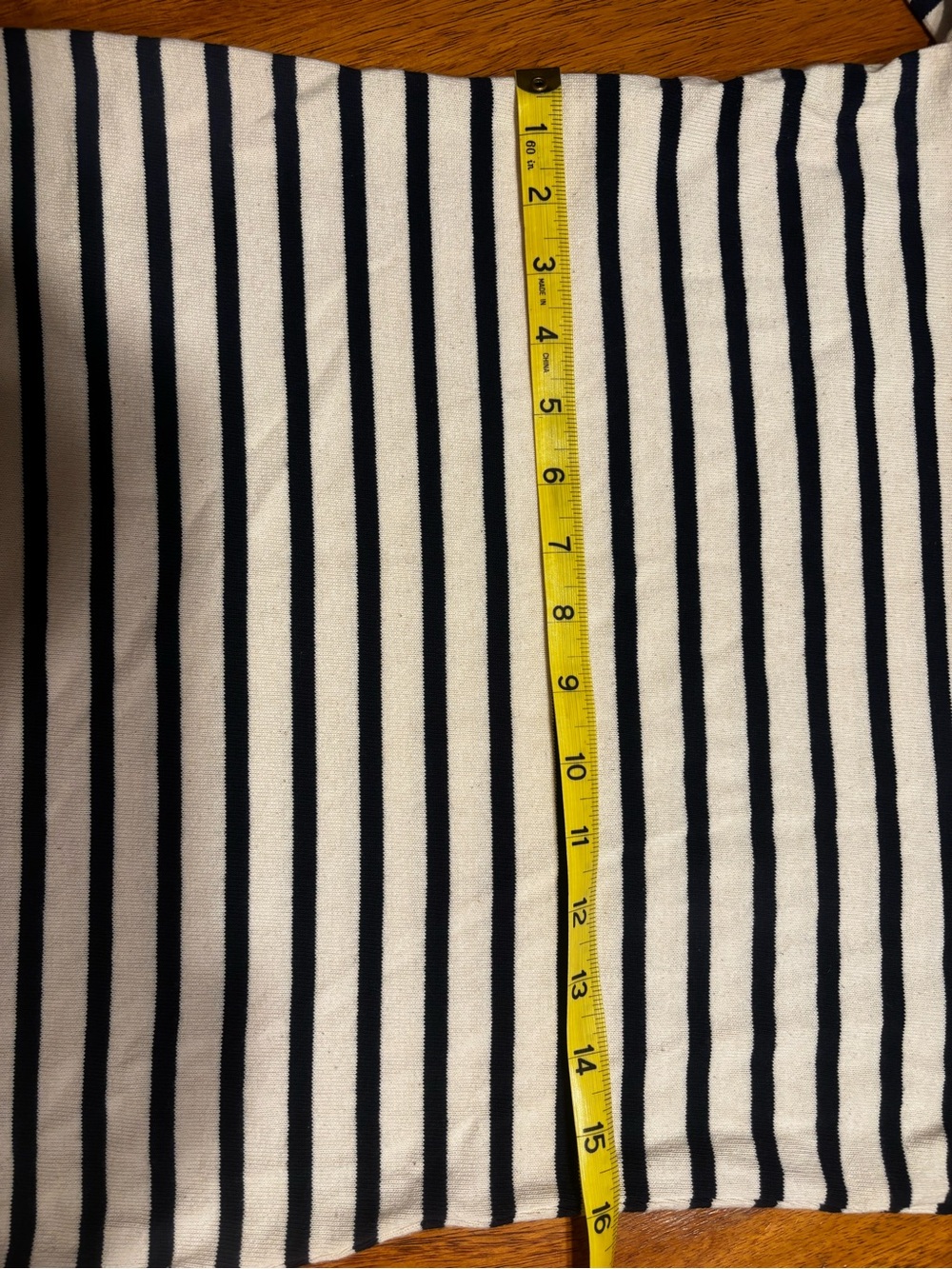 St. James Atelier Striped Long Sleeve Top with Red Heart Elbow Red Patches - Picture 9 of 12